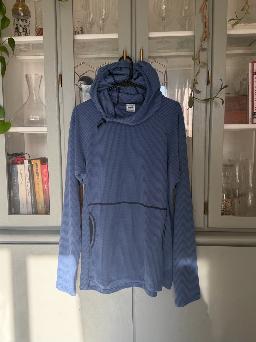 Melanzana Blue Microgrid Pullover